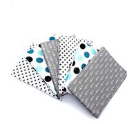 Sasma Home - 100% cotone Baby Mussola Squares - Confezione da 6 grandi quadrati di mussola 70x70 cm Unisex - Asciugamani, coperta, panno per il rutto (retrò)