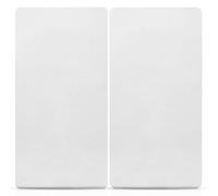 Sasma Home - 100% cotone jersey morbido lettino da viaggio, con angoli, 95 x 65 cm, confezione da 2 fogli - bianco)