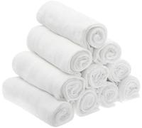 Sasma Home - Grandi quadrati in mussola per bambini, 100% cotone naturale morbido e naturale, 100 x 70 cm, morbidi panni in mussola, coperta per fasciare in mussola (confezione da 10)