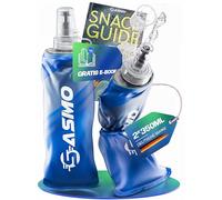 SASMO® Soft Flask 2 x 350 ml, senza BPA e ultraleggero, tappo di protezione e valvola ad alto flusso, bottiglia pieghevole per corsa, trekking, ciclismo e attività all'aperto, morbida borraccia