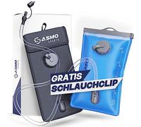 SASMO Sports® sacca idratazione 2l [incl. borsa termica] | Sacca da 2 l senza BPA | Sistema di idratazione per zaino | all'aperto, corsa, MTB, trekking, ciclismo, campeggio