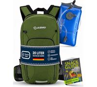 SASMO® - Zaino per bicicletta da 20 l, con vescica per idratazione, scomparto termico e rete per casco, zaino per mountain bike e zaino da sci, ultraleggero, 550 g, impermeabile, protezione