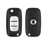 SASOKI Custodia per Chiave Auto Adatta per Smart 453, Guscio della Chiave Dell'Auto, Custodia Protettiva per Chiave Auto, Accessori per Chiavi Auto,Three Buttons
