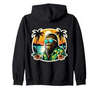 Sasquatch Big-foot vacanze tropicali vacanze estive Vintage Felpa con Cappuccio