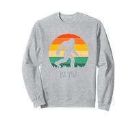 Sasquatch Bigfoot Silhouette - EST. 1967 Retro Tramonto Design Felpa