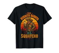 Sasquatch Burrito Bandito Bigfoot Cibo Messicano Uomini Padri Maglietta