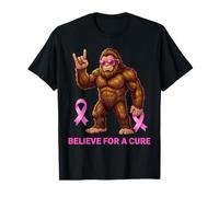 Sasquatch Crede per Una Cura Divertente consapevolezza del Cancro al Seno Maglietta