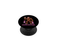 Sasquatch Crede per una cura divertente consapevolezza del cancro al seno PopSockets PopGrip Adesivo