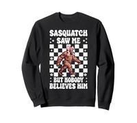 Sasquatch Mi ha Visto ma Nessuno Gli Crede Bigfoot Coquette Felpa