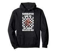 Sasquatch Mi ha Visto ma Nessuno Gli Crede Bigfoot Coquette Felpa con Cappuccio