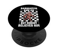 Sasquatch mi ha visto ma nessuno gli crede Bigfoot Coquette PopSockets PopGrip Adesivo