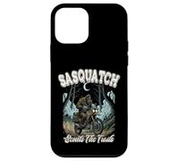 SASQUATCH SCOUTS THE TRAILS divertente BigFoot equitazione moto Custodia per iPhone 12 mini