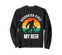 Sasquatch Stole My Beer Funny Bigfoot Believe Bevitori Felpa