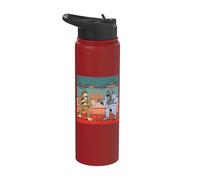 Sasquatch Yeti creature mitiche combattono giochi arcade Stainless Steel Insulated Water Bottle