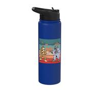 Sasquatch Yeti creature mitiche combattono giochi arcade Stainless Steel Insulated Water Bottle