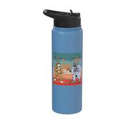 Sasquatch Yeti creature mitiche combattono giochi arcade Stainless Steel Insulated Water Bottle