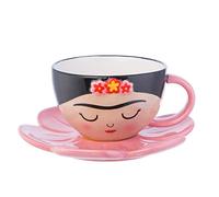 Sass and Belle, set di tazza e piattino Frida con motivo floreale