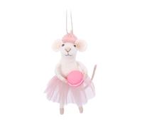 Sass and Belle - Topolino francese con decorazione in feltro a forma di macaron