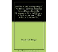 Sass B. Studies in the Iconography of Northwest Semitic Inscr (Copertina rigida)