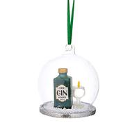 Sass & Belle Bauble Gin and Tonic Dome Hanging Decorazione Natale