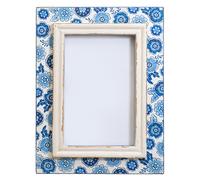 Sass & Belle Blue Willow Cornice Foto Rovinata 4 x 6 in, Nuova