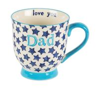 Sass & Belle Bohemian Stars Dad Mug Blue