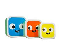 Sass & Belle Monster - Set di 3 contenitori per il pranzo
