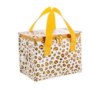 Sass & Belle Natural Leopard Print Lunch Bag Borsa in plastica riciclata, Multi, 21