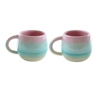 Sass & Belle Pastel Ombre - Set di 2 tazze da espresso, colore: rosa e verde