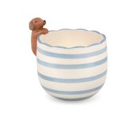 Sass & Belle Sass & Belle Peeking Sausage Dog Planter one blu