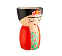 Sass & Belle Vaso Fioriero Frida Kahlo, Ceramica, Multicolore, Unica
