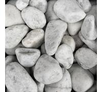 Ciottoli Sassi Bianco Carrara per Giardino Decorativi Vasi Aiuole Sacco 25kg