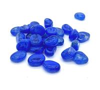 Sassi Colorati in Vetro Decorativi per Vasi Acquari e Contenitori Colore Blu Granulometria 20-30mm 530gr