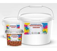 Sassi Decorativi per Vasi 0,8-1,2 cm Ciottoli per Giardino Assortiti - Granulato di Marmo per Piante, Paesaggistica, Casa e Giardini - Pietre Acquario (ROSSO VERONA, 1 Kg)