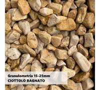 Sassi per Giardino Giallo Siena Decorativi per Esterno e Aiuole Confezione 25kg