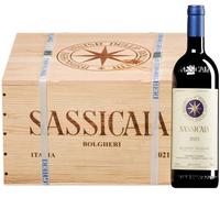 Sassicaia, cassetta legno da 6 Bottiglie, Vino Rosso, Annata 2023