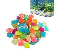 Sasso Luminescente da Giardino 30/50 Ciottoli Colorati Impermeabili | Rocce Luminose da Paesaggio Per Sentiero, Patio e , Acquario, Vasi per Piante, Cortile e Cortile Posteriore, Decorazione