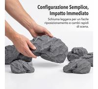 Sasso Scenografico in Schiuma per Allestimenti, per Presepe - per Diorami