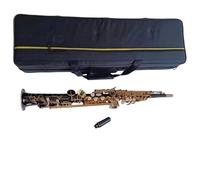 Sassofoni Per Principianti Sassofono Soprano A Tubo Dritto In Si Bemolle Maggiore Strumento Di Qualità Professionale Con Accessori Neri E Dorati