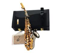 Sassofoni Per Principianti Sassofono Soprano Curvo Opaco Sax Nero Argento Nichel
