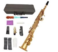 Sassofoni Per Principianti Sassofono Soprano Laccato Oro Si Bemolle Tubo Dritto