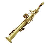 Sassofoni Sassofono Soprano Professionale A Tubo Dritto Placcato Oro Con Mi Bemolle Basso E Si Acuto Custodia