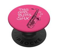 Sassofonista, questa ragazza suona Sax, sassofonista PopSockets PopGrip Adesivo