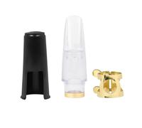 sassofono Accessori per Strumenti Musicali 3 Pezzi/set Set Di Teste Per Flauto Per Sassofono Contralto Con Testa Di Flauto Clip Per Cappuccio In ABS Trasparente Accessori Per Strumenti A Fiato