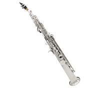 Sassofono Acuto Argento Sib Bemolle Strumento A Fiato Professionale Sax Tubo Dritto In Ottone Con Custodia Accessori Sassofono per principianti Kit