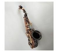 Sassofono Acuto Curvo Professionale In Chiave B Nero Strumento Sax Nero Nichel Oro Sassofono per principianti Kit