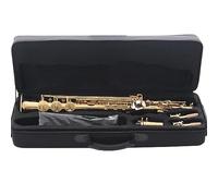 Sassofono Acuto Dritto Lacca Dorata Strumento Musicale Sax In Si Bemolle Con Custodia Accessori Sassofono per principianti Kit