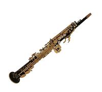 Sassofono Acuto In Si Bemolle Con Chiave In Oro Nero, Corpo In Ottone Sax Strumento A Fiato Con Accessori Sassofono per principianti Kit