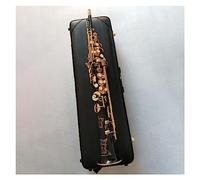 Sassofono Acuto Strumento Musicale Straight Sax Sassofono Nero Con Bocchino E Custodia Sassofono per principianti Kit