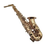sassofono Alto Mib Tune Sassofono Ottone Lacca Dorata Strumento Musicale Sax Mi Bemolle Con Custodia Accessori (Color : Leather bag)